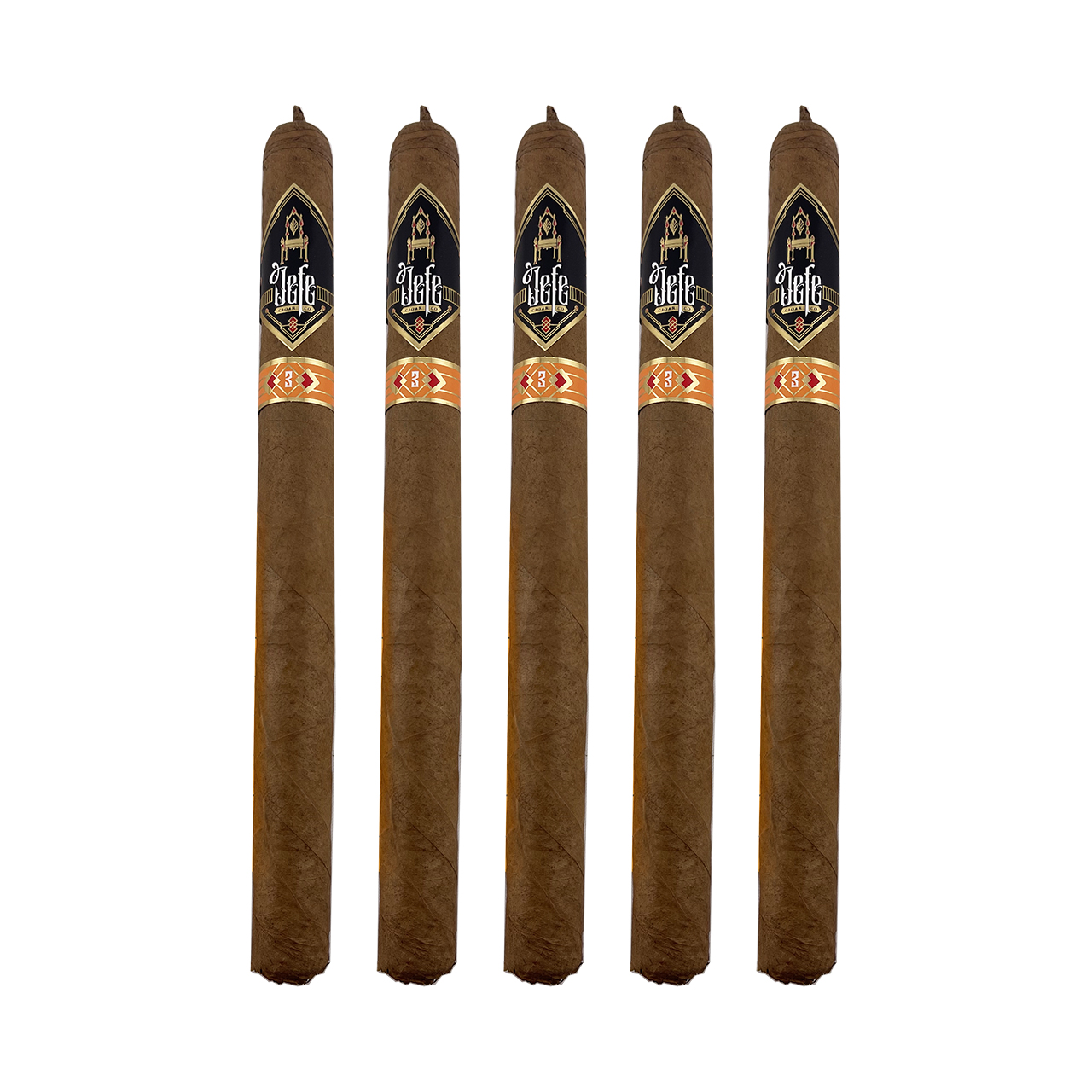 Jefe No. 3 Lancero Cigar - 5 Pack